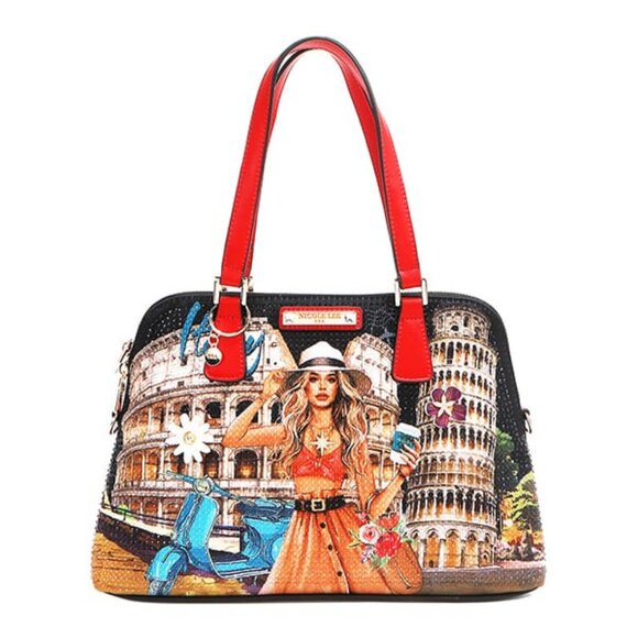 Nicole Lee USA Martha Travels Italy - Dome Satchel - Picture 1 of 14